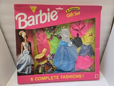 Barbie 6 Conjunto de Presente da Moda Divertido de Vestir Novo Na Caixa Frete Grátis - Imagem 1 de 4