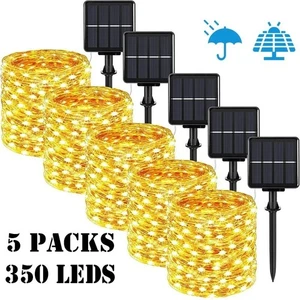 22m/32m LED Solar Light Outdoor Garden Fairy String Light Led Twinkle Waterproof - Picture 1 of 15