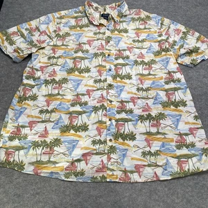 Harbor Bay Aloha Men’s Hawaiian Shirt 3XLT - Picture 1 of 3