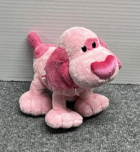 Walmart Pink Heart Dog 8" Plush Puppy Stuffed Animal Valentines - Picture 1 of 5
