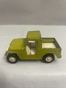 1969 Tootsie Toy Diecast Green Jeep White Interior 3.5” - Picture 1 of 10