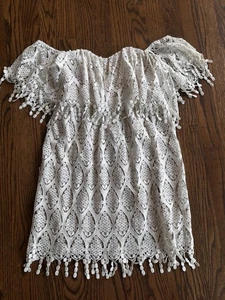 Stone Cold Fox Ivory Iowa Off Shoulder Dress Size XS/S - Bild 1 von 5