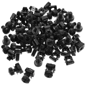  50 Pcs Cage Nut Computer Rack Mount Screws Hardware for Cabinets - Afbeelding 1 van 12