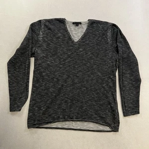 John Varvatos Heather Charcoal Arlington Long Sleeve V-Neck Sweater Men’s XL - Picture 1 of 9