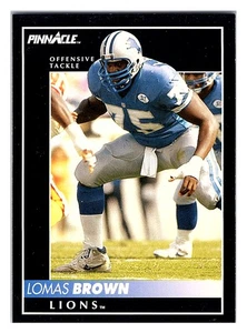 Pinnacle Lomas Brown #177 1992 Pinnacle Football sports - Picture 1 of 2