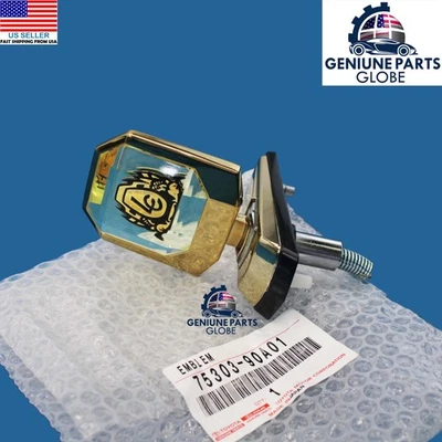 GENUÍNO TOYOTA LAND CRUISER FJ60 FJ62 BJ60 CAPÔ FRONTAL LC LOGOTIPO DOURADO 75303-90A01 - Imagem 1 de 4