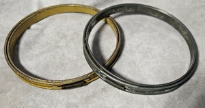 Set Of 2 Metal Spring Tension Cork-Lined  5" Round Embroidery Hoops - Picture 1 of 4