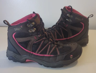 Gelert Ladies Walking Hiking Boots Ottawa Mid Brown Pink Size 4 UK 37 EU  - Image 1 of 4