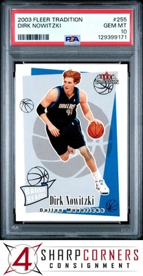 2003 FLEER TRADITION #255 DIRK NOWITZKI HOF POP 2 PSA 10 - Image 1 of 3