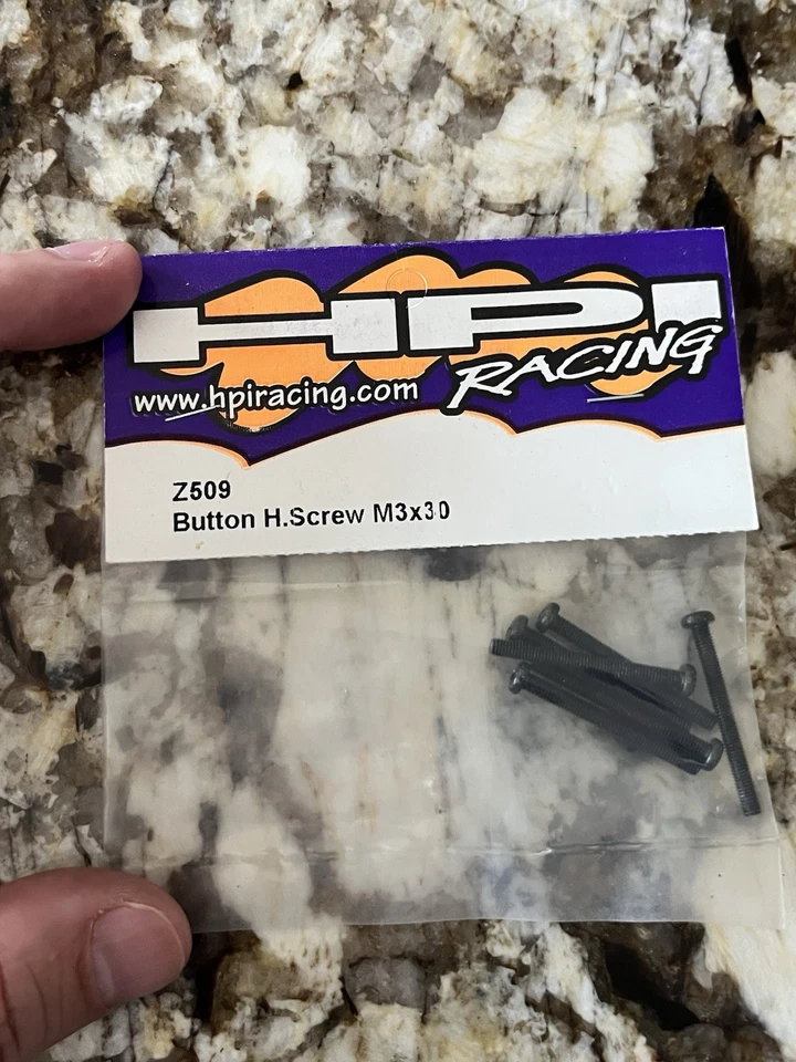 HPI Racing RC Original Replacement Part #Z509 Button Head Screw M3x30mm 6pc NOS - Image 1 of 4