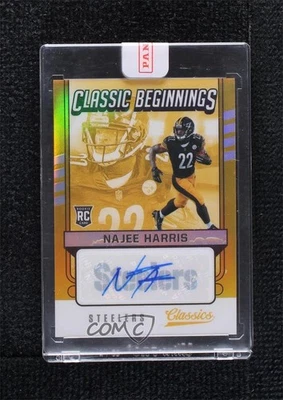 2021 Classics Classic Beginnings Gold Signatures /25 Najee Harris Rookie Auto RC - Image 1 of 2