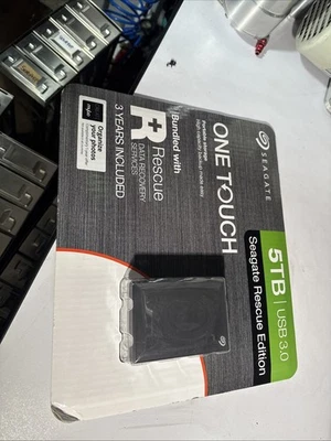 Seagate One Touch 5TB External Portable Hard Drive USB 3.0 Sealed New - Image 1 of 2