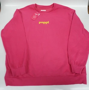 Adult Poppi Forever Icon Graphic Sweatshirt - Pink XXL - Picture 1 of 6