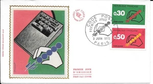 FRANCE 1972 FDC CODE POSTAL YT 1719 ET 1720 - Picture 1 of 1