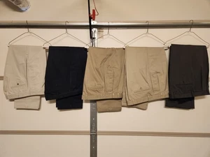 Lot of 5 Men's Handsome Jos A Bank Wool Dress Slacks Pants 36 X 31 L11 - Picture 1 of 7