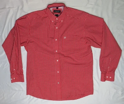 ARIAT PRO СЕРИИ МУЖСКОЙ M КРАСНЫЙ БЕЛЫЙ СИНИЙ КЛЕТКУ ДЛИННЫМ РУКАВОМ 82/18 НА ПУГОВИЦАХ новый без ЯРЛЫКОВ - Изображение 1 из 4