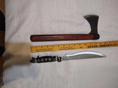 Cuchillo BK 1121 cabeza de serpiente 14,5"/13" tomahawk hacha usado en excelente estado Foto 1 de 4