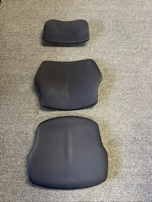Humanscale Freedom Chair Used Black Fabric Foam Seat Back Headrest Cushions #8 - Image 1 of 4