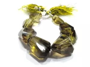 PEPITA BIO LEMON TAGLIO SFACCETTATO 7X18-10X20MM PERLINE GEMMA SCIOLTE 6" POLLICI - Foto 1 di 10