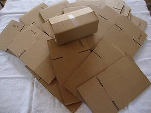 20 Brown Corrugated Shipping Box 8x4x3 Sunglasses Cardboard Carton Packing Maile - Picture 1 of 2