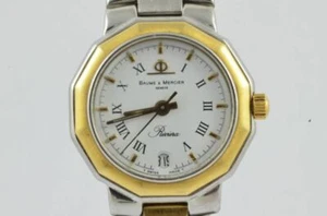 BAUME MERCIER RIVIERA DAMEN UHR MIT STAHL ARMBAND QUARZ 5231 ARMBANDUHR BM032 - Bild 1 von 6