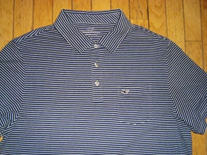 VINEYARD VINES MEN'S EDGARTOWN ONE POCKET POLO SHIRT SIZE LARGE HARDLY WORN! - Picture 1 of 11