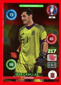 EURO FRANCE 2016 -Adrenalyn Panini- Card n. 101 - CASILLAS ESPANA - Goal Stopper - Picture 1 of 3