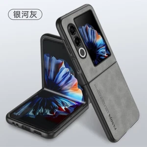 For ZTE nubia Flip2, Shockproof Luxury Retro Leather Business Skin Case Cover - Picture 1 of 18