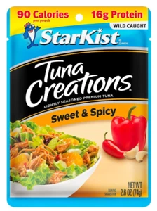 (12 Pack) StarKist Tuna Creations Sweet & Spicy Tuna, Wild Caught, 2.6 Ounce - Picture 1 of 7