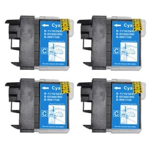 4 Tintenpatronen Cyan kompatibel mit Brother MFC-6490 MFC-6490CW MFC-6890CDW - Bild 1 von 3