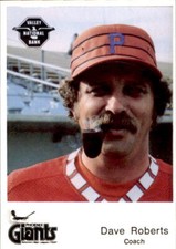 1982 Phoenix Giants Valley National Bank #8 Dave Roberts - NM Baseball Card