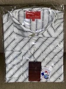 Camicia New York Yankees manica lunga con bottoni di HEADMASTER ~ uomo XL ~ nuova con etichette - Foto 1 di 4