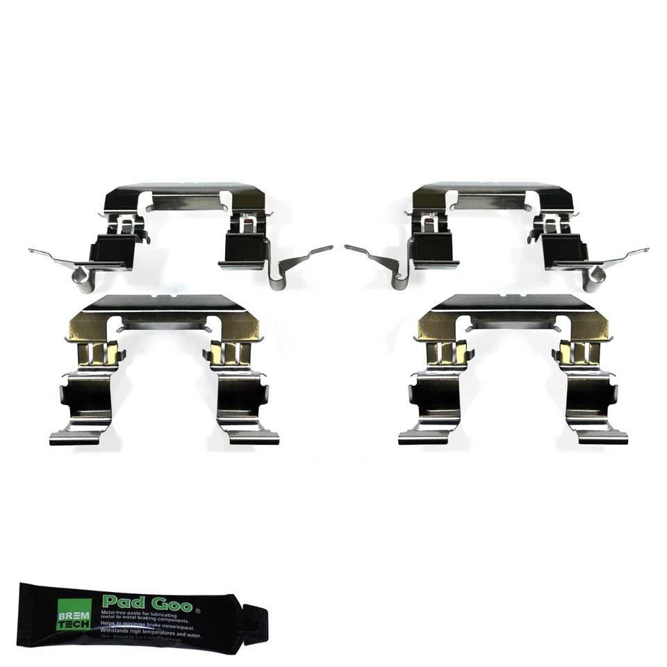 KIT DE MONTAJE DE LA PASTILLA DE FRENO DELANTERA CUÑAS SONAJERO SE ADAPTA A NISSAN NAVARA D40 05-15 BPF1722A Foto 1 de 1