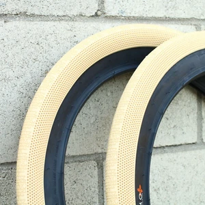PRIMO BMX RICHTER FOLDING TIRE 20 x 2.40" OFF WHITE STRANGER ZIA ODYSSEY CULT - Picture 1 of 1