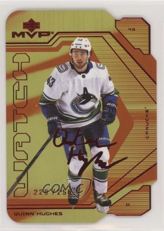 2021-22 Upper Deck MVP Colors and Contours /250 Quinn Hughes #71