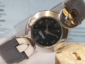 ESPRIT QUARTZ BLACK DIAL 5108 WOMEN'S FULL WORKING CONDITION VINTAGE WATCH - Picture 1 of 21