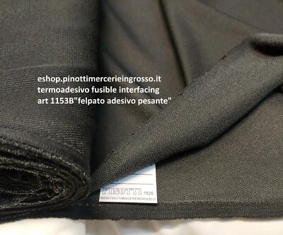 TESSUTO STOFFA TERMOADESIVO FELPATO PESANTE PER ACCOPPIARE AL METRO /ALTO CM 150 - Immagine 1 di 2