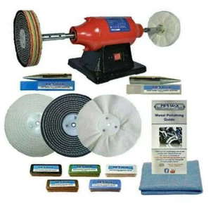 Sealey 8" 550W Bench Polisher With 8" Metal Polishing Kit - Picture 1 of 6