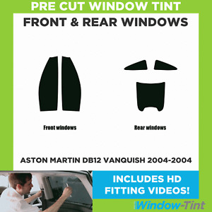 Pre Cut Window Tint - For Aston Martin DB12 Vanquish 2004-2004 - Full Kit