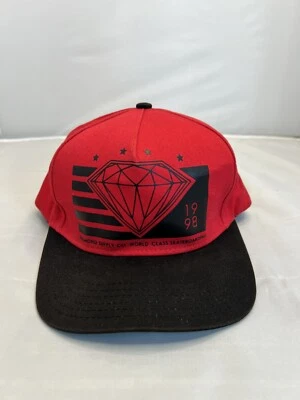 Patinador vintage años 90 Y2K Diamond Supply CO. Sombrero rojo SnapBack edición limitada 1998 Foto 1 de 4