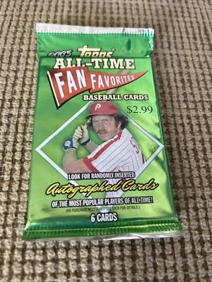 2005 TOPPS All-Time Fan Favorite Baseball Cards 1 Sealed pack UNOPENED - Image 1 of 4