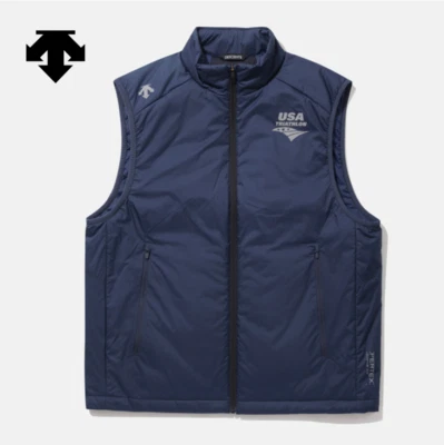 DESCENTE USA TRIATHLON Pertex Padded VEST Lightweight NAVY ASIAN FIT - Image 1 of 4
