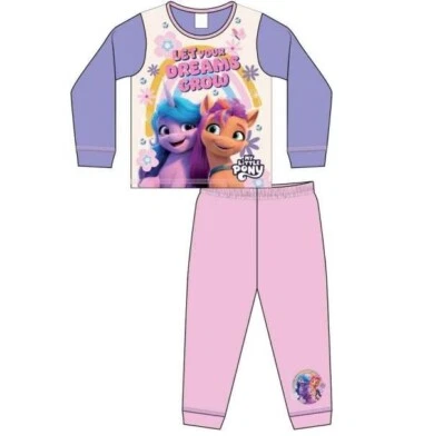 Girls Toddlers Kids MY LITTLE PONY Pyjamas PJs Set 100% Cotton Long Sleeve 1-5