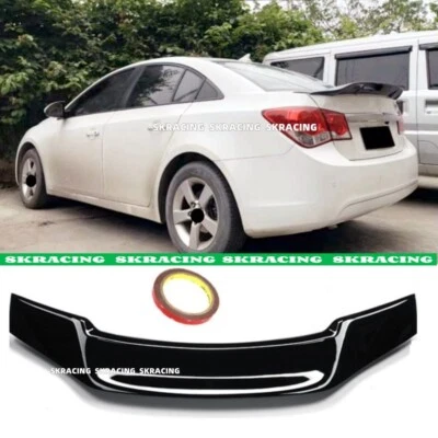 PARA CHEVROLET CRUZE 2011-2015 NEGRO BRILLANTE DUCKBILL ALERÓN LABIO TRASERO ALERÓN Foto 1 de 4