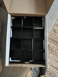 USED (24) BLACK Vidmar CBN-25-44 Plastic Bin, 2- 1/8"H x 3"x 3"W - Picture 1 of 3