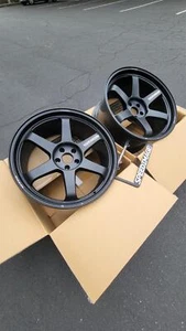 T VOLK RACING TE37 ULTRA M SPEC 20X10 +8 / 20X11 +15 5X112 MATTE BLACK G80 M3 - Picture 1 of 5