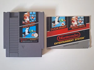 Super Mario Bros. / Duck Hunt Nintendo NES PAL Cartidge And Instruction Manual - Picture 1 of 6