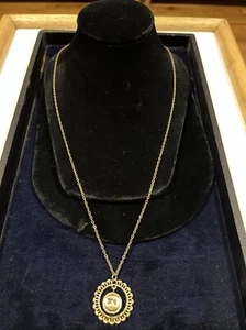 Lia Sophia Dragonfly Gold Tone Metal Pendant Necklace Adjustable 29” To 32” - Picture 1 of 14