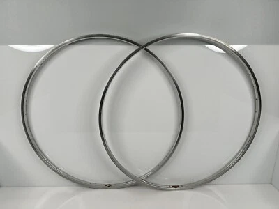 Juego de llantas de bicicleta de carretera Ambrosio Marca Depos vintage años 70 cubierta 26” 36h plateadas Foto 1 de 4