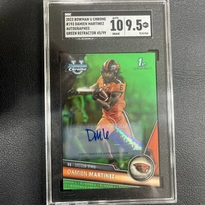 2023 Bowman U Autographs Green Refractor #193 Damien Martinez /99 (AU, RC) - Picture 1 of 3